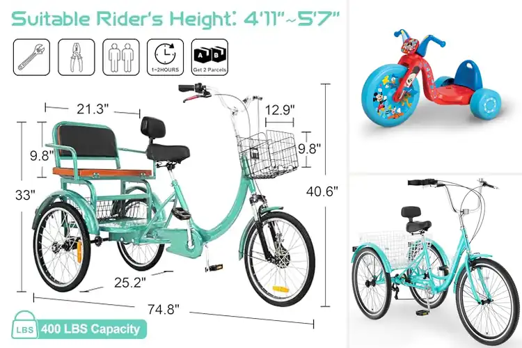 Detailed view of Best 3 Wheel Stability Tricycle