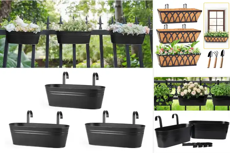 Detailed view of Best Balcony Railing Planters