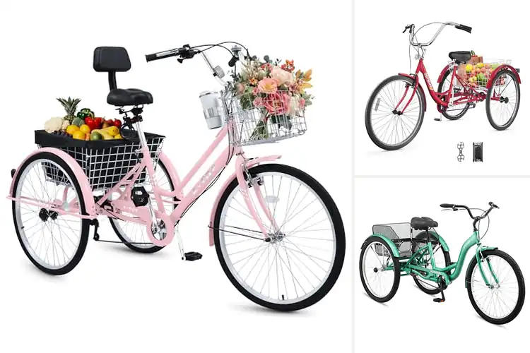 Detailed view of Best City Beach Cruiser Tricycle For Adults