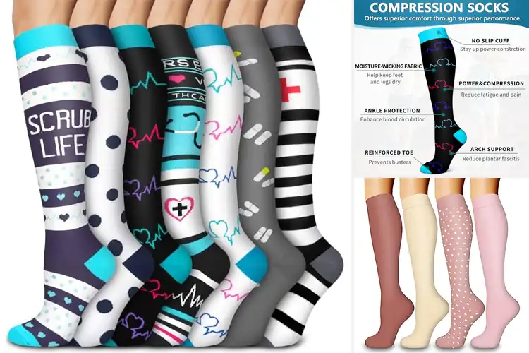 Detailed view of Best Compression Socks for Nurses