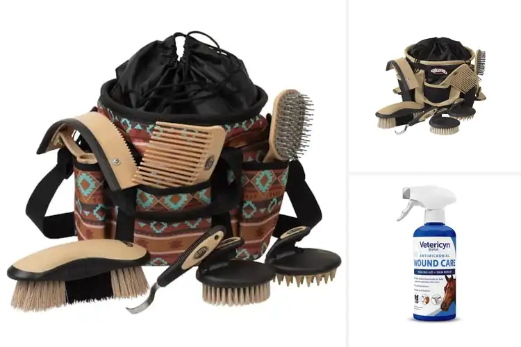 Detailed view of Best Equine Care Essentials Kits: Groom with Ease