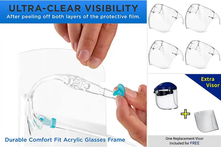 Detailed view of Best Face Cover Shields