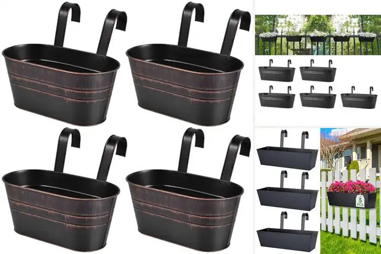 Detailed view of Best Fence Flower Pots