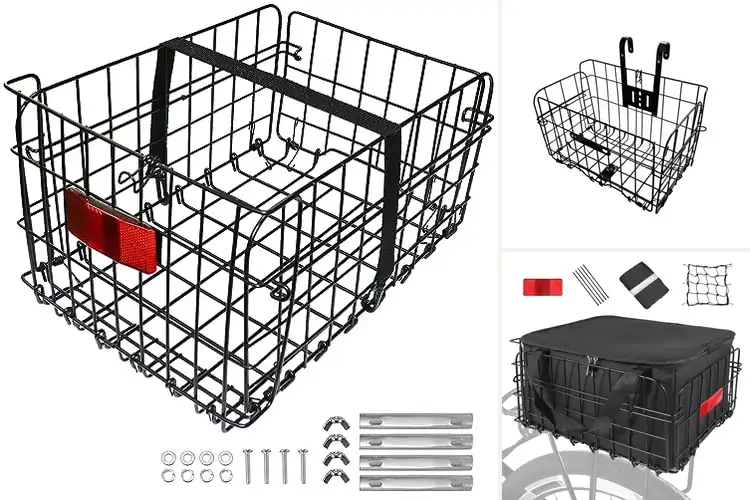 Detailed view of Best Folding Basket Bikes