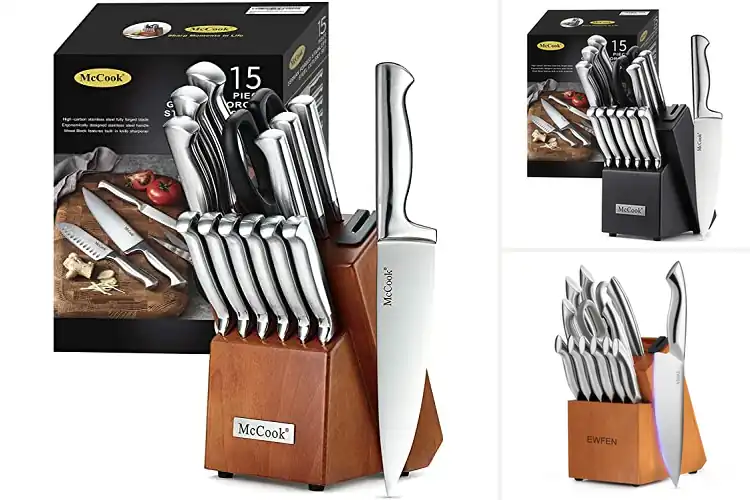 Detailed view of Best German Stainless Steel Knives