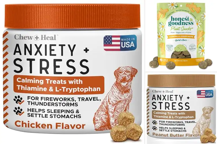 Detailed view of Best ginger and chamomile calming treats for dogs