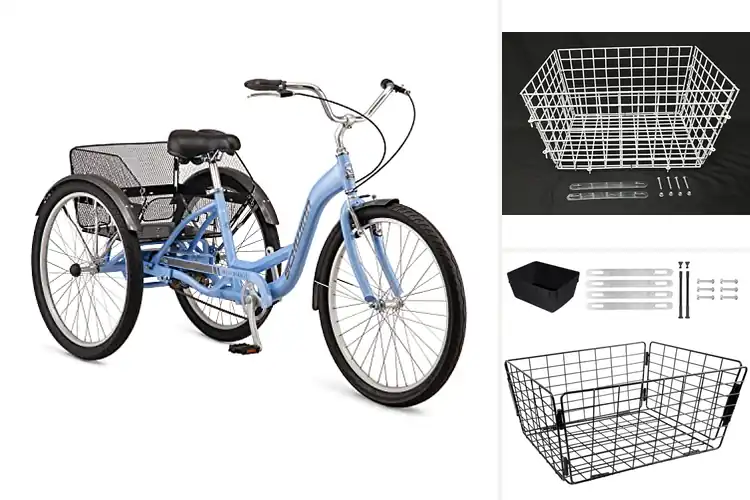 Detailed view of Best Large Basket Tricycles
