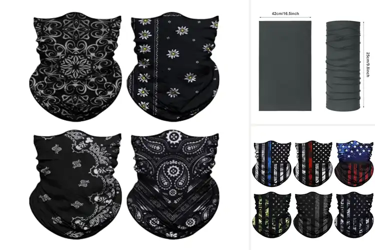 Detailed view of Best Multi-Functional Face Mask Scarves