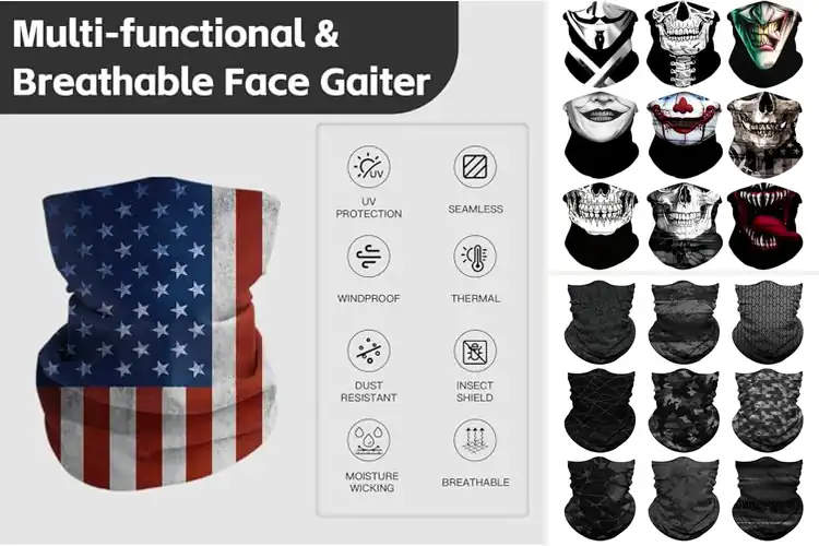 Detailed view of Best Neck Gaiter Face Mask For Men And Women