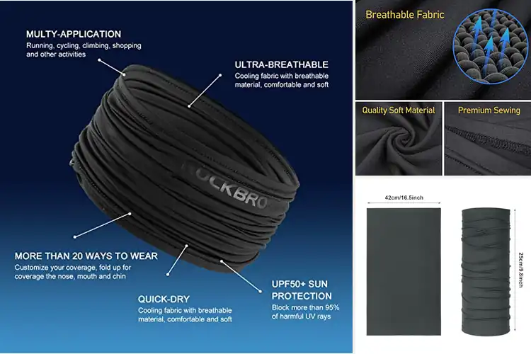 Detailed view of Best Neck Gaiter For Cycling