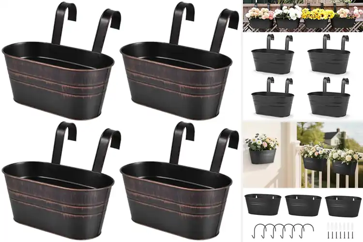 Detailed view of Best Outdoor Wall Rail Planter Hooks