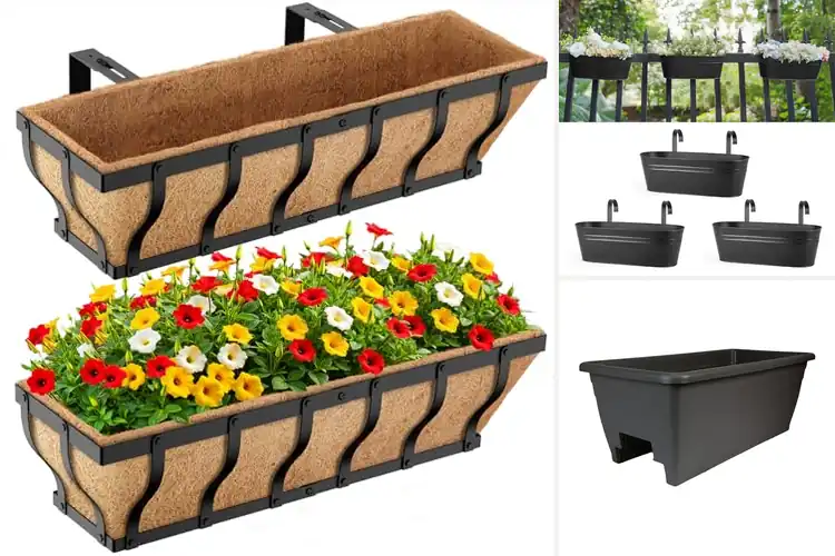 Detailed view of Best Railing Planters: Effortless Greenery, Stylish Spaces