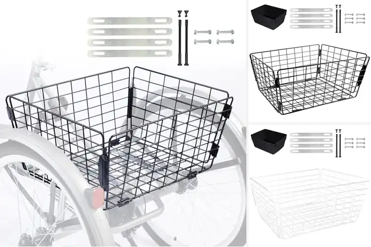 Detailed view of Best Rear Basket Tricycle With Folding Basket
