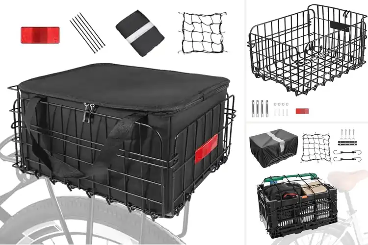Detailed view of Best Rear Folding Basket Bikes