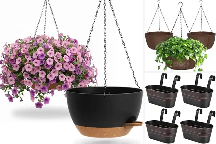 Detailed view of Best Rustproof Hanging Planters