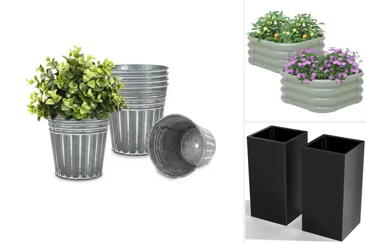 Detailed view of Best Rustproof Metal Planter Materials