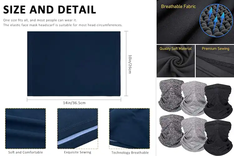 Detailed view of Best Unisex Neck Warmer For Outdoor Sports