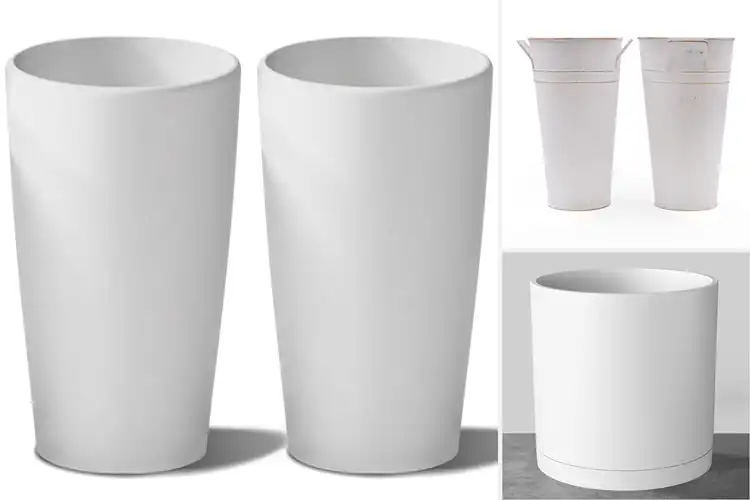 Detailed view of Best White Finish Planters