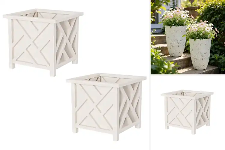 Detailed view of Best White Outdoor Planter Decor